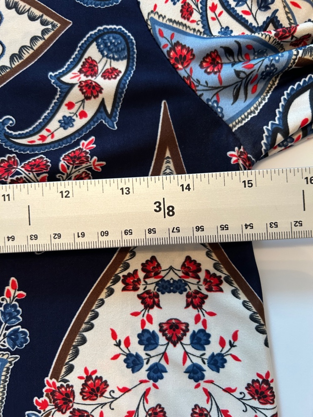 Chic Paisley 3/4 Sleeve Dress Small - Picture 10 of 12